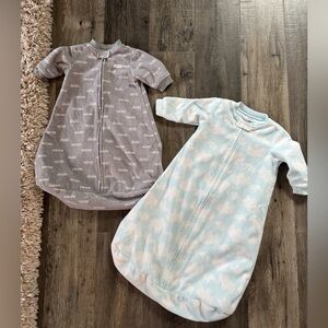 BABY PAJAMA DRESSES SIZE SMALL/MEDIUN